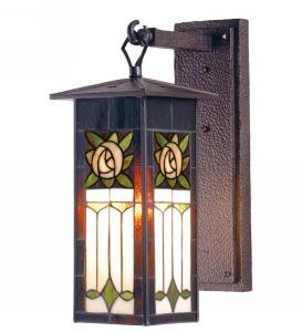 7w Pasadena Rose 1 Lt Lantern Sconce