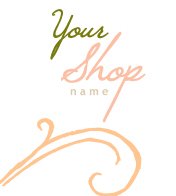 Peach, Pink, and Green Classy Whimsical Logo Design