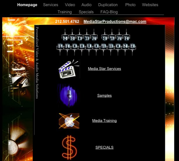 Webpage Site Map