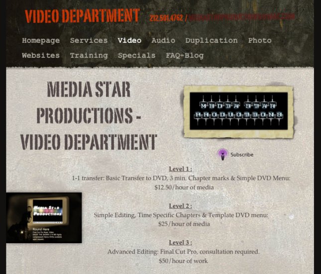 Movie Webpage or Vodcast with RSS and iTunes Subscribe