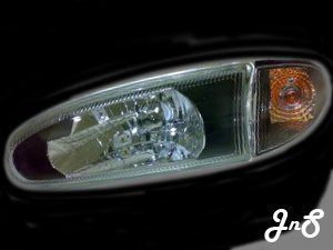 Proton Wira/Satria/Putra Head Lamp - Crystal / Black / Reflactor