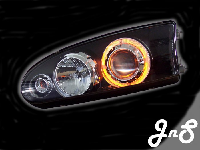 Proton Wira/Satria/Putra Head Lamp - Crystal / Black / 1 CCFL / Projector