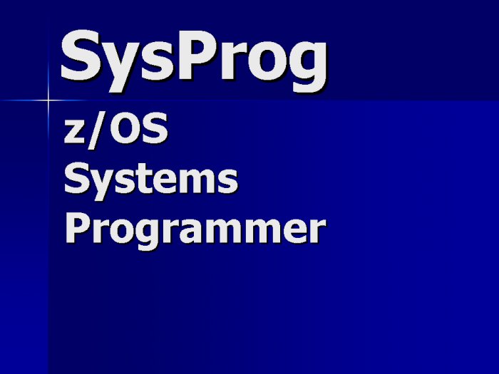 MVS z/OS Systems Programming Contractor