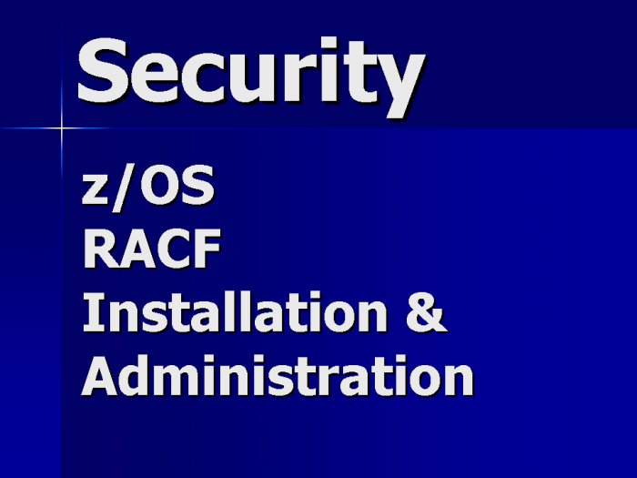 RACF Security Contractor