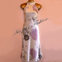 Principles Pure Silk Cream Print Dress Size UK 18, US 16