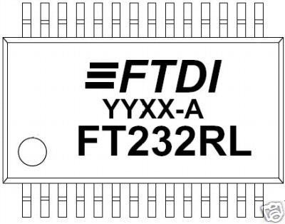 2pcs. FT232RL USB UART IC FTDI SSOP28