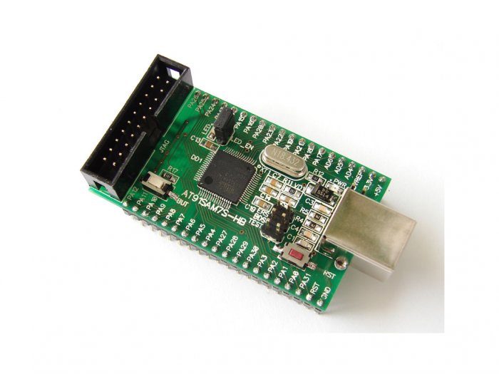 ATMEL AT91SAM7S128 ARM7 ARM header board, JTAG, USB AT91SAM7S-HB
