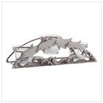 Pewter Dolphin Three-Votive Holder