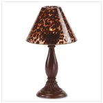 Safari Glass Shade Candle Lamp