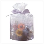 Small Candle in Organza