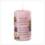 Grandma Candle With Dried Flowers