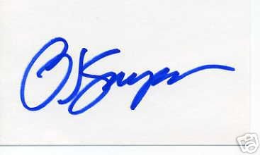 OJ Simpson Heisman for Buffalo Bills Signed Index Card - COA