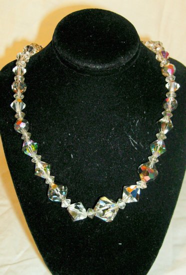 Vintage AB bead necklace