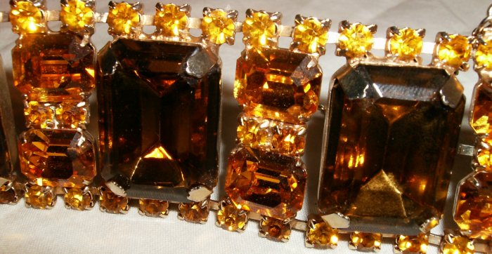 Wide Chunky Rhinestone Bracelet