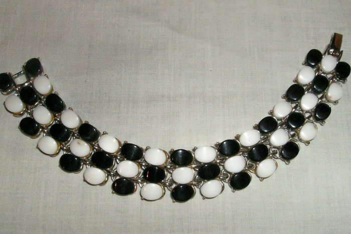 Wide plastic bracelet