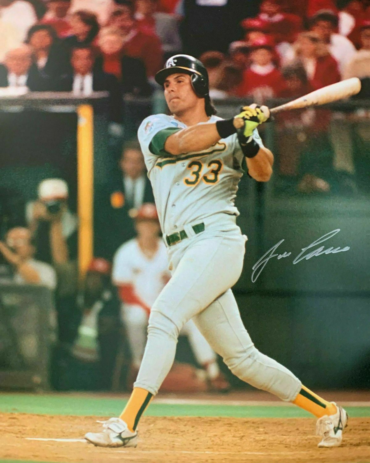 Jose Canseco Signed 16x20 Photo Oakland Athletics A S COA Autographed