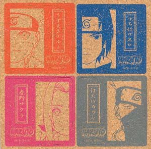 Naruto Set of 4 Character Cork Coasters