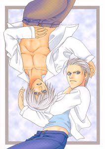 Devil May Cry 3 Yaoi Doujinshi DanteXVergilXDante