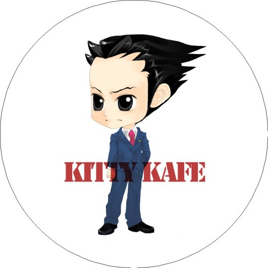Pin Badge/Button Gyakuten Saiban/Phoenix Wright: Phoenix/Naruhodo (Ice Tree)
