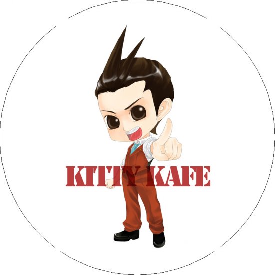 Pin Badge/Button Gyakuten Saiban 4/Apollo Justicet: Apollo/Odoroki (Ice Tree)