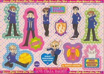 Ouran High School Host Club Furuku Magnet Sheet