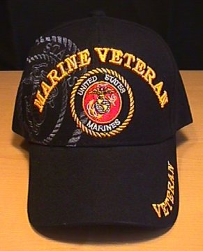 MARINE CORPS VETERAN BLACK SHADOW CAP