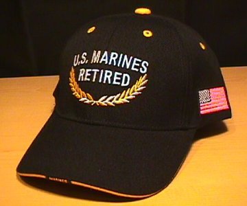MARINE RETIRED CAP #2 BLACK
