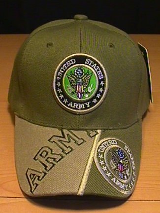 ARMY DOUBLE LOGO CAP W/ 2-TONE BILL #2