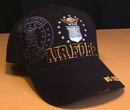 AIR FORCE 3D TEXT SHADOW CAP - BLACK
