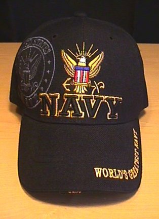 NAVY 3D TEXT SHADOW CAP - BLACK