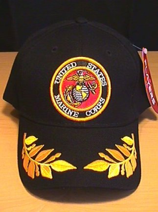 MARINE CIRLCLE LOGO CAP W/CAESAR - BLACK