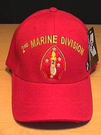 MARINE 2ND DIVISION CAP - RED