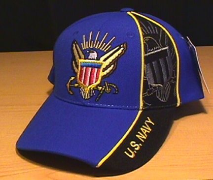 NAVY WEDGE CAP - ROYAL