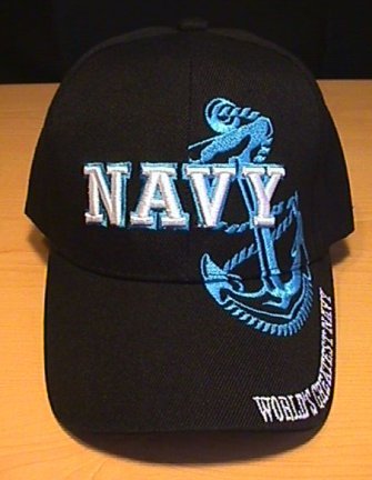 NAVY BLUE ANCHOR SHADOW CAP