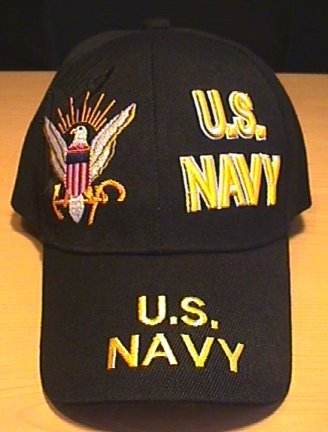 NAVY SPLIT FRONT CAP - BLACK