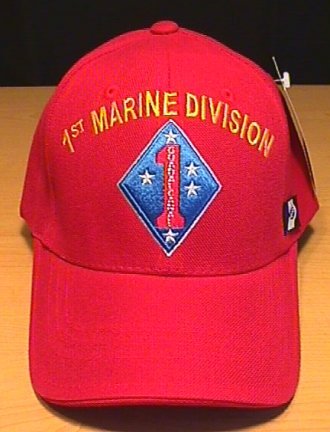 MARINE 1ST DIVISION CAP - RED