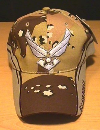 AIR FORCE WINGS LOGO W/DESERT CAMO ACCENTS