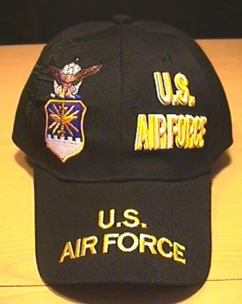 AIR FORCE SPLIT CROWN LOGO - BLACK