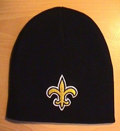 NEW ORLEANS SAINTS BLACK BEANIE