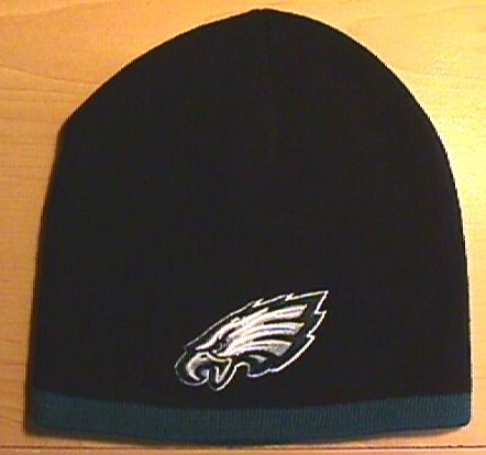 PHILADELPHIA EAGLES BEANIE W/GREEN EDGE