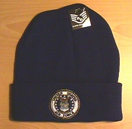 AIR FORCE CIRCLE LOGO WINTER KNIT - NAVY BLUE