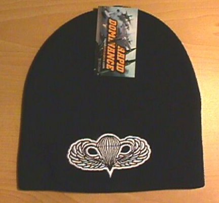 ARMY AIRBORNE LOGO BEANIE - BLACK