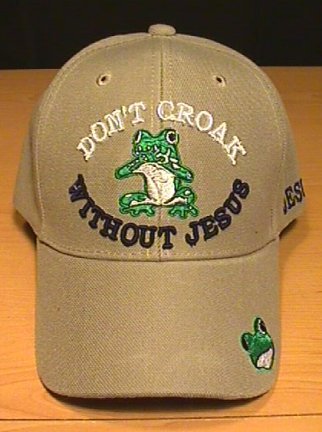 DON'T CROAK WITHOUT JESUS CAP - TAN