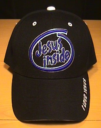 JESUS INSIDE CAP - BLACK