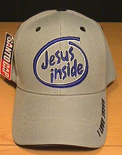 JESUS INSIDE CAP - GRAY