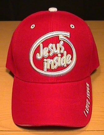 JESUS INSIDE CAP - RED