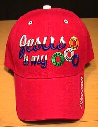 JESUS IS MY LIFESAVER CAP - RED