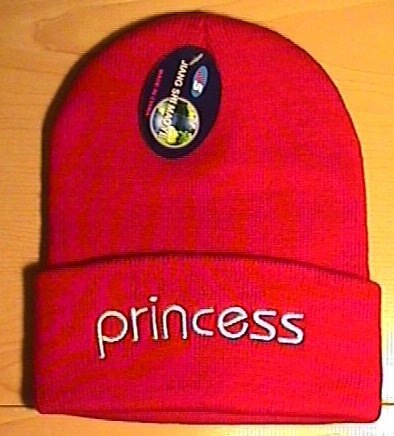 PRINCESS WINTER KNIT CAP - RED