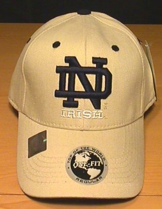 NOTRE DAME IRISH FLEXFIT CAP - KHAKI