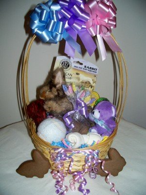 Somebunny Loves Me Easter Gift Basket for Dogs